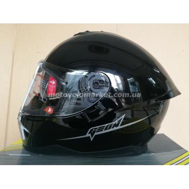 Мотошлем GEON 967-2 Интеграл с очками Glossy Black